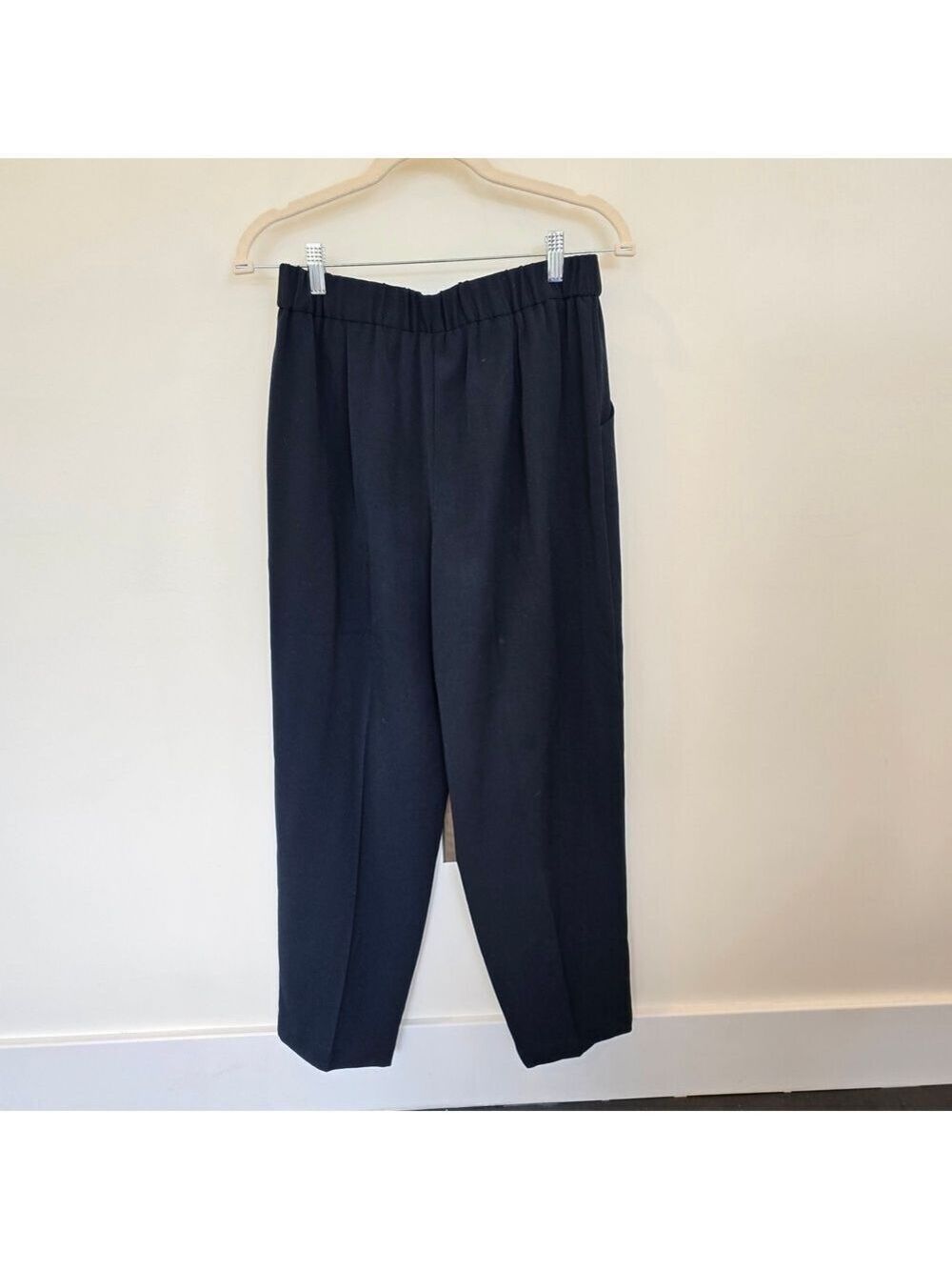 Briggs New York Women's Classic Navy Straight Leg Elastic Waist Dress Pants 10 - Picture 7 of 9